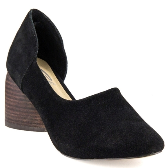New! Sbicca Suede Leather Volin Mule Stacked Block Heel Cutout Booties Shoes - Picture 1 of 16